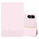 For Xiaomi Redmi Pad Pro 12.1 Tri-fold Silicone Leather Tablet Case(Pink) - 1