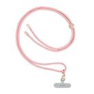 mutural Universal Mobile Phone Solid Color Lanyard(Pink) - 1