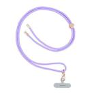 mutural Universal Mobile Phone Solid Color Lanyard(Purple) - 1