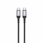 TOTU CB-5-CC 60W USB-C/Type-C to USB-C/Type-C Data Cable, Length: 1m(Grey) - 1