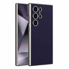 For Samsung Galaxy S24 Ultra 5G GKK Metal Paint Skin Feel Leather Full Coverage Phone Case(Purple) - 1