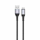 TOTU CB-5-M 12W USB to Micro USB Data Cable, Length: 1m(Grey) - 1