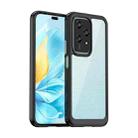 For Honor 200 Lite 5G Colorful Series Acrylic Hybrid TPU Phone Case(Black) - 1