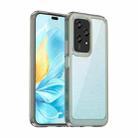 For Honor 200 Lite Global Colorful Series Acrylic Hybrid TPU Phone Case(Transparent Grey) - 1