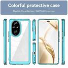 For Honor 200 Pro Colorful Series Acrylic Hybrid TPU Phone Case(Transparent Blue) - 2