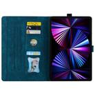 For Honor Pad 9 Cartoon Sakura Cat Embossed Leather Tablet Case(Blue) - 3
