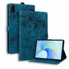 For Honor Pad X9/X8 Pro Cartoon Sakura Cat Embossed Leather Tablet Case(Blue) - 1