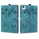 For Honor Pad X9a / X9 Pro Cartoon Sakura Cat Embossed Leather Tablet Case(Green) - 2