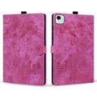 For Honor Pad X9a / X9 Pro Cartoon Sakura Cat Embossed Leather Tablet Case(Rose Red) - 2