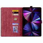 For Honor Pad X9a / X9 Pro Cartoon Sakura Cat Embossed Leather Tablet Case(Red) - 3