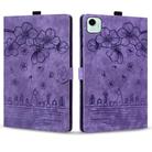 For Honor Pad X9a / X9 Pro Cartoon Sakura Cat Embossed Leather Tablet Case(Purple) - 2