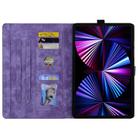 For Honor Pad X9a / X9 Pro Cartoon Sakura Cat Embossed Leather Tablet Case(Purple) - 3