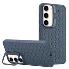 For Samsung Galaxy S23 5G Honeycomb Radiating Lens Holder Magsafe Phone Case(Blue) - 1