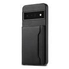 For Google Pixel 6 Pro Calf Texture Card Bag Design Full Coverage Phone Case(Black) - 1
