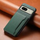 For Google Pixel 8 Calf Texture Card Bag Design Full Coverage Phone Case(Green) - 2