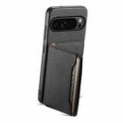 For Google Pixel 10 Pro / 10 Calf Texture Card Bag Design Full Coverage Phone Case(Black) - 2