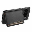 For Google Pixel 10 Pro / 10 Calf Texture Card Bag Design Full Coverage Phone Case(Black) - 3