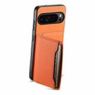 For Google Pixel 10 Pro / 10 Calf Texture Card Bag Design Full Coverage Phone Case(Orange) - 2