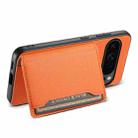 For Google Pixel 10 Pro / 10 Calf Texture Card Bag Design Full Coverage Phone Case(Orange) - 3