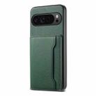 For Google Pixel 10 Pro / 10 Calf Texture Card Bag Design Full Coverage Phone Case(Green) - 1