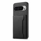 For Google Pixel 10 Pro XL Calf Texture Card Bag Design Full Coverage Phone Case(Black) - 1