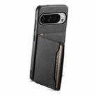 For Google Pixel 10 Pro XL Calf Texture Card Bag Design Full Coverage Phone Case(Black) - 2