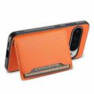 For Google Pixel 10 Pro XL Calf Texture Card Bag Design Full Coverage Phone Case(Orange) - 3