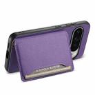 For Google Pixel 10 Pro XL Calf Texture Card Bag Design Full Coverage Phone Case(Purple) - 3