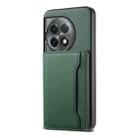 For OnePlus Ace 2 Pro Calf Texture Card Bag Design Full Coverage Phone Case(Green) - 1