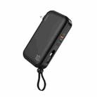 TOTU PB-7-L 10000mAh 22.5W AC Fast Charging Power Bank with Cable(Black) - 1