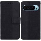 For Google Pixel 9 Geometric Embossed Leather Phone Case(Black) - 1