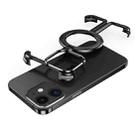 For iPhone 12 MagSafe Magnetic Frameless Holder Phone Case(Black) - 1