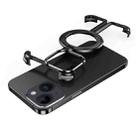 For iPhone 13 MagSafe Magnetic Frameless Holder Phone Case(Black) - 1