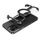 For iPhone 15 Pro MagSafe Magnetic Frameless Holder Phone Case(Black) - 1