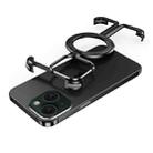 For iPhone 15 MagSafe Magnetic Frameless Holder Phone Case(Black) - 1