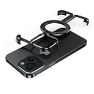 For iPhone 15 Plus MagSafe Magnetic Frameless Holder Phone Case(Black) - 1