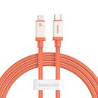 Baseus Antifreeze Series Type-C to 8 Pin 20W Fast Charging Data Cable, Length:1m(Orange) - 1