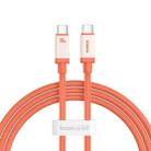 Baseus Antifreeze Series Type-C to Type-C 100W Fast Charging Data Cable, Length:1m(Orange) - 1