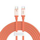 Baseus Antifreeze Series Type-C to Type-C 100W Fast Charging Data Cable, Length:2m(Orange) - 1