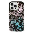 For iPhone 15 Pro Max Colorful Pattern TPU + PC Phone Case(Graffiti Angel) - 1