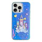 For iPhone 15 Pro Max Colorful Pattern TPU + PC Phone Case(Rainbow Castle) - 1