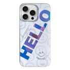 For iPhone 15 Pro Max Colorful Pattern TPU + PC Phone Case(HELLO) - 1