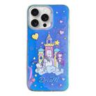 For iPhone 15 Pro Colorful Pattern TPU + PC Phone Case(Rainbow Castle) - 1