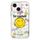 For iPhone 14 Colorful Pattern TPU + PC Phone Case(Smile) - 1