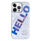 For iPhone 13 Pro Colorful Pattern TPU + PC Phone Case(HELLO) - 1