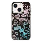 For iPhone 13 Colorful Pattern TPU + PC Phone Case(Graffiti Angel) - 1