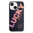 For iPhone 13 Colorful Pattern TPU + PC Phone Case(LUCKY) - 1