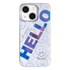 For iPhone 13 Colorful Pattern TPU + PC Phone Case(HELLO) - 1