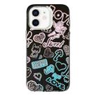 For iPhone 12 Colorful Pattern TPU + PC Phone Case(Graffiti Angel) - 1