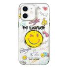 For iPhone 12 Colorful Pattern TPU + PC Phone Case(Smile) - 1